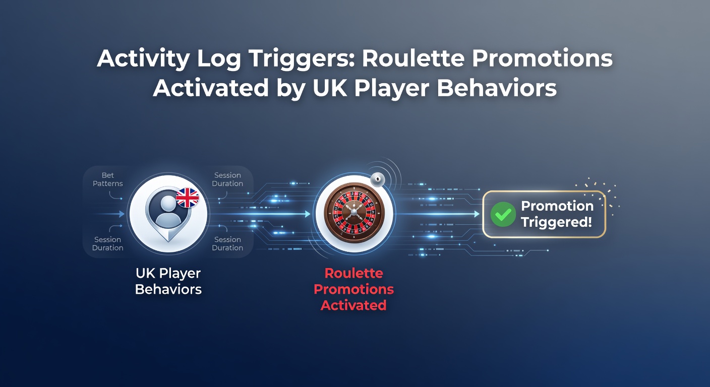 UK online casino dashboard displaying player activity logs and roulette promotion triggers