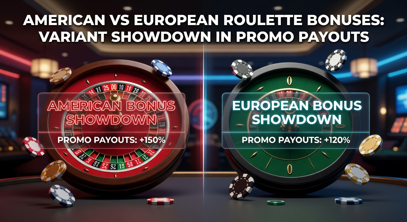 Comparison of American and European roulette wheels highlighting bonus promo differences