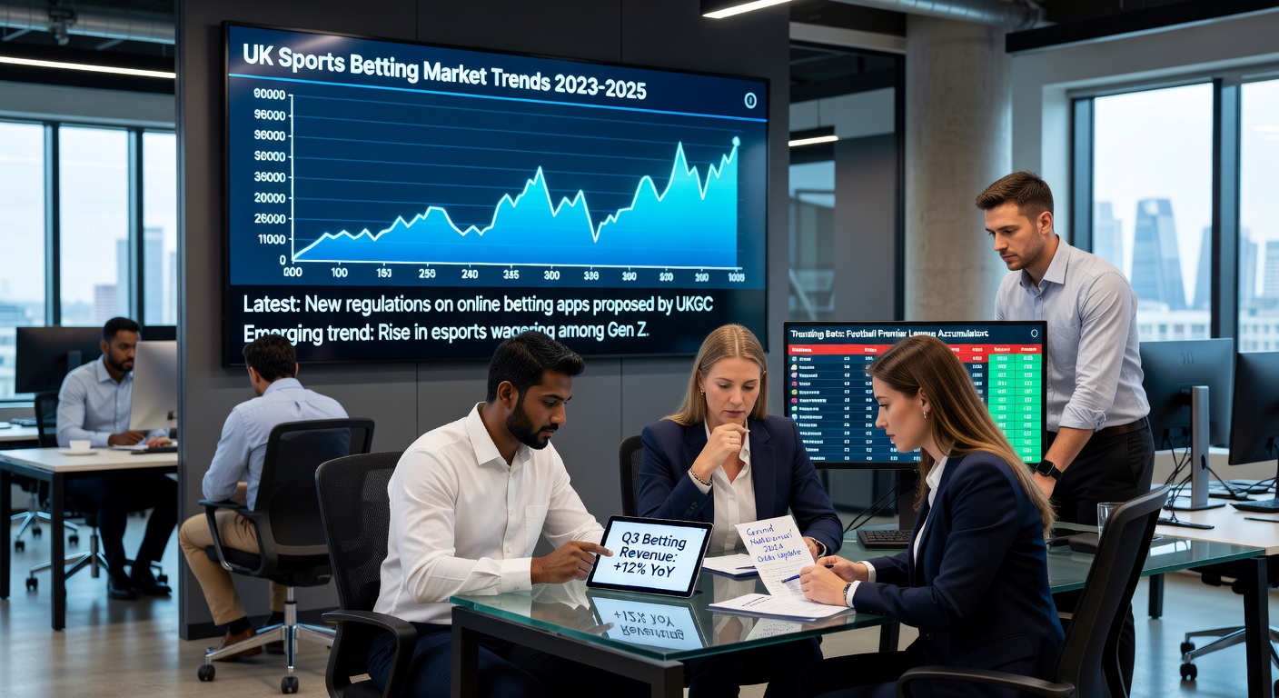 Graph showing UK gambling industry GGY trends with bars for non-remote and remote sectors