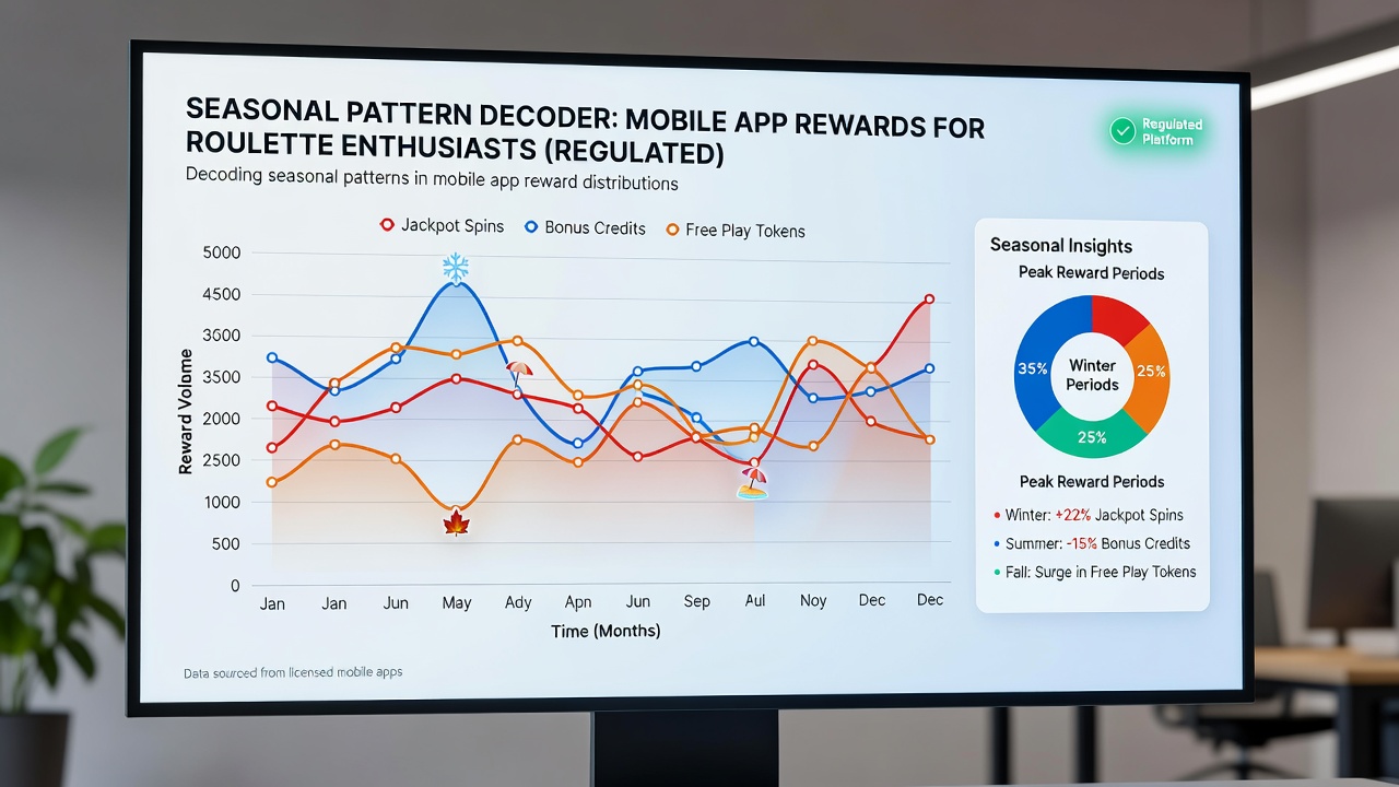 Analytics dashboard showing seasonal fluctuations in roulette reward distributions across UK mobile platforms