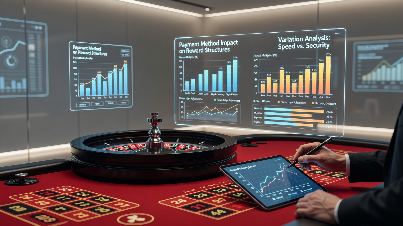 Chart displaying comparative bonus contribution percentages for roulette across credit cards, e-wallets and cryptocurrencies