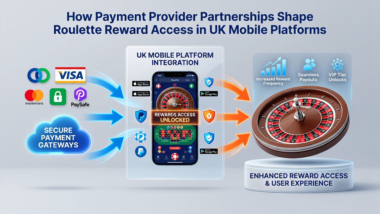 Mobile app interface showing partnered payment options for roulette bonuses