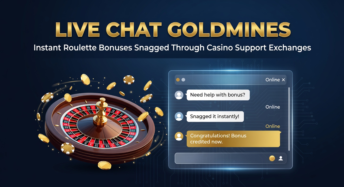 Casino live chat interface displaying roulette bonus activation during a support conversation