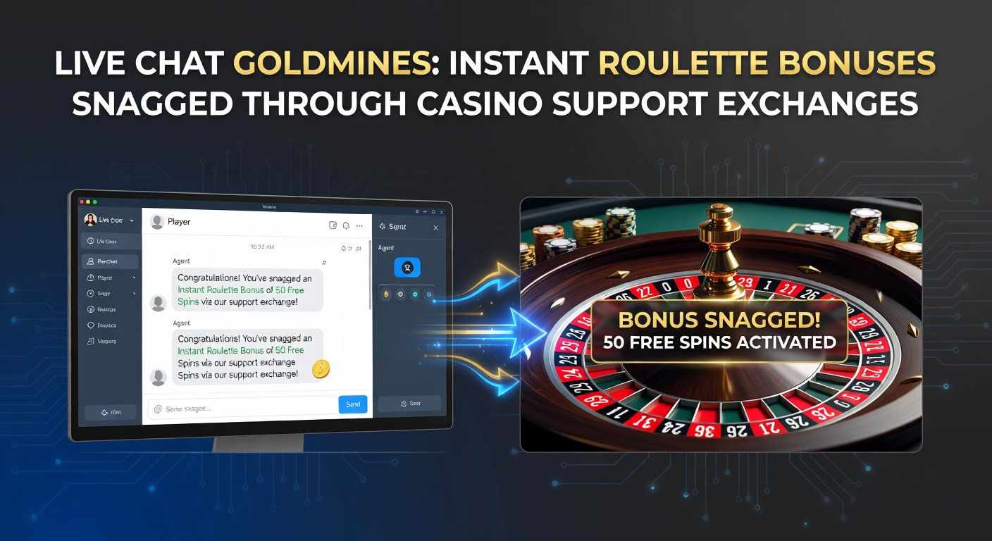 Screenshot of a successful live chat yielding instant roulette bonus credits on a casino platform