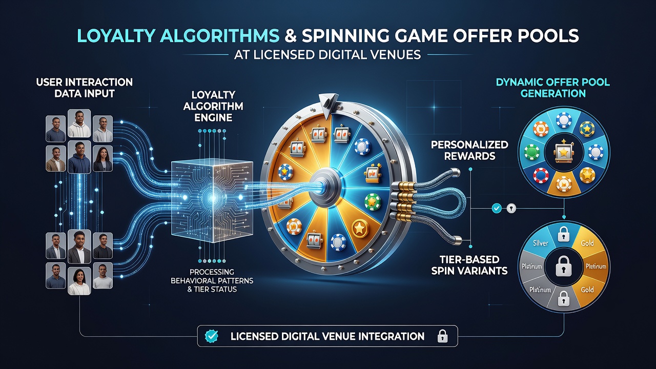 Chart showing segmented distribution of spinning game offers influenced by loyalty algorithms