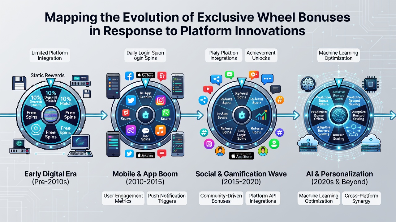 Screenshot-style image of a modern casino app interface displaying a personalized exclusive wheel bonus triggered by platform analytics
