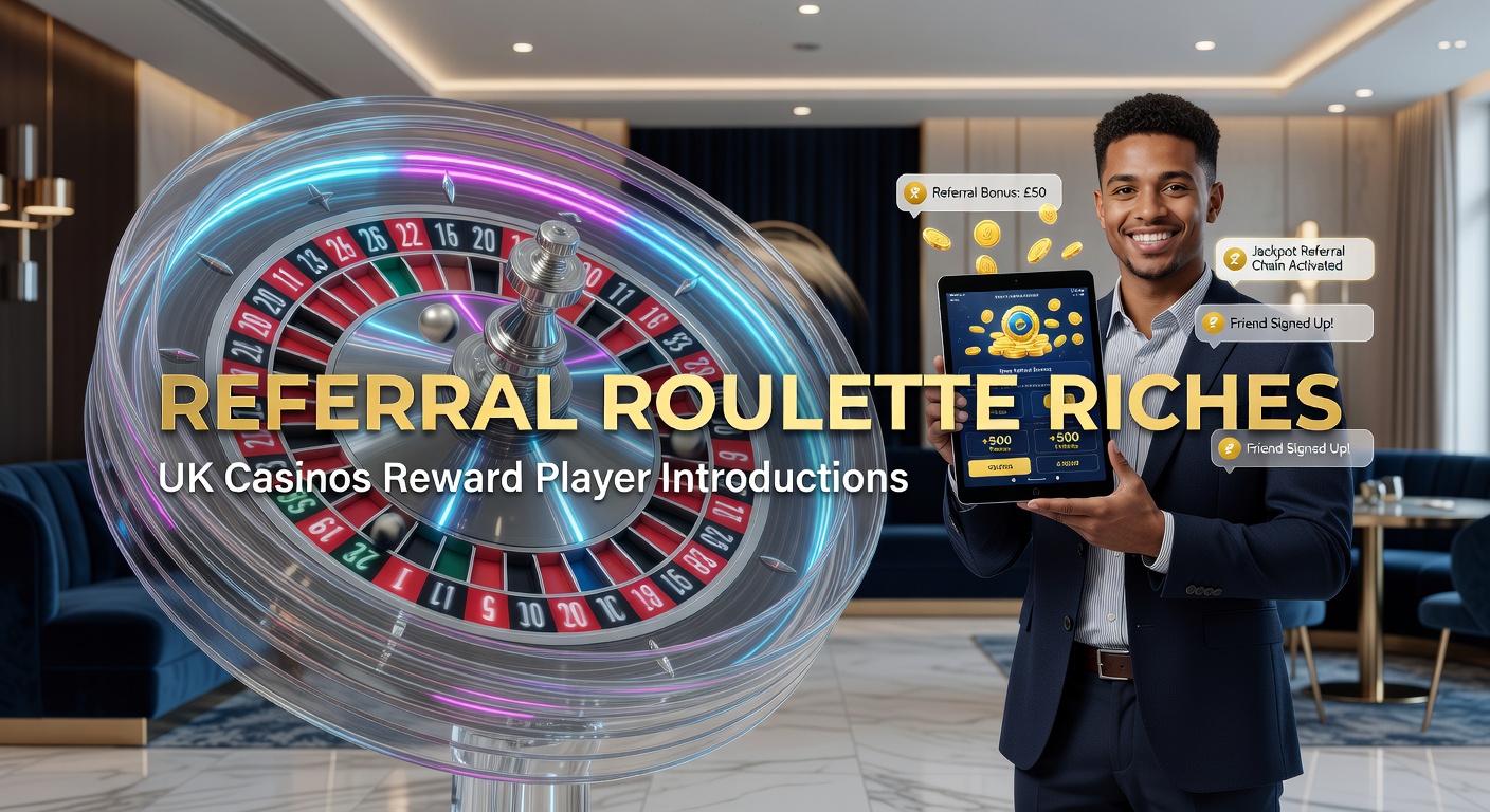 Excited players exchanging referral codes on their phones while spinning roulette wheels at a UK online casino