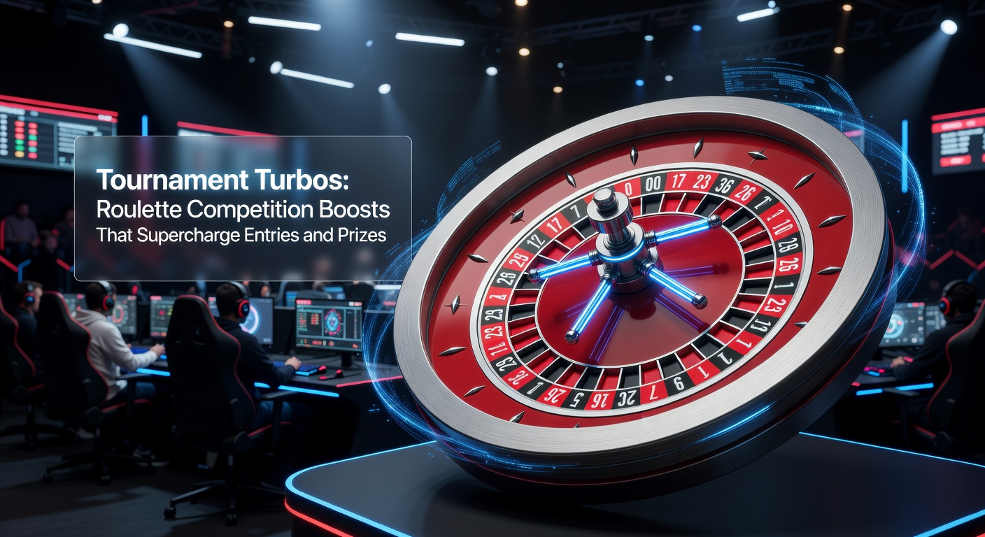 Dynamic roulette tournament screen showing turbo boost icons activating multipliers on leaderboards