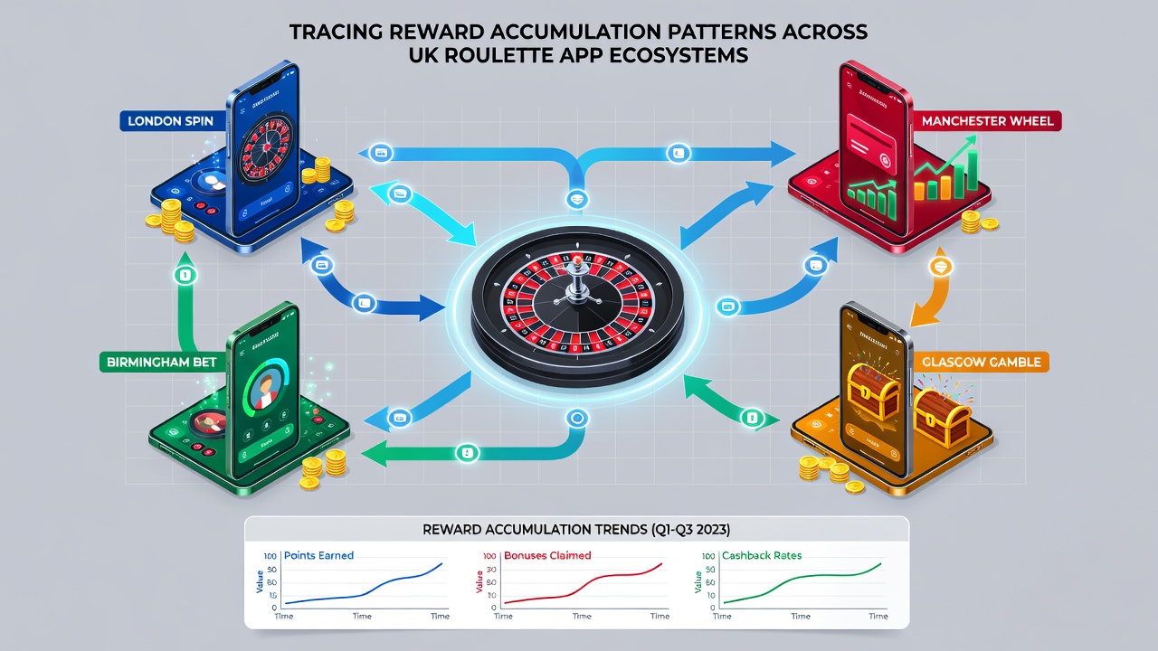 Diagram depicting interconnected reward flows within UK roulette app ecosystems