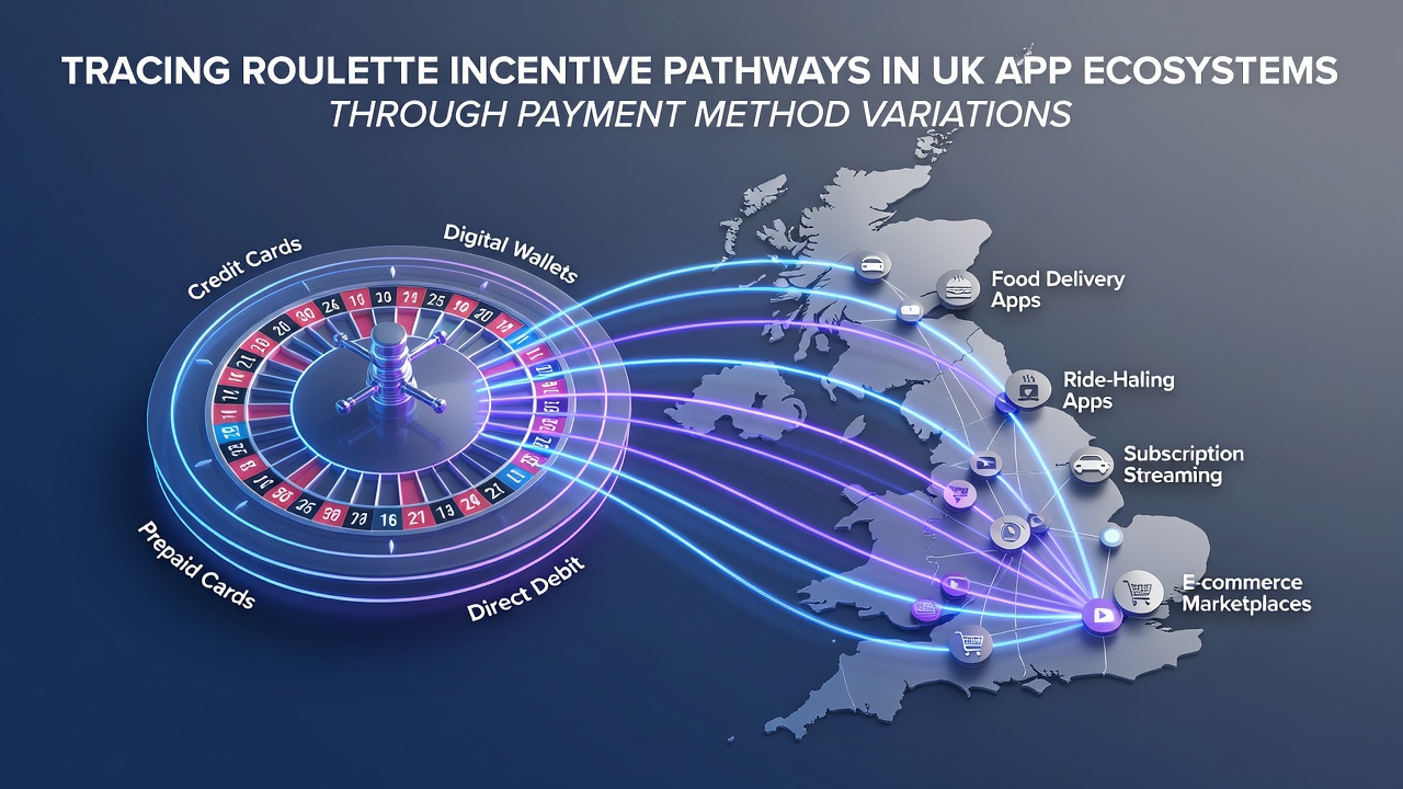 Diagram showing payment method variations affecting roulette incentives in UK mobile apps