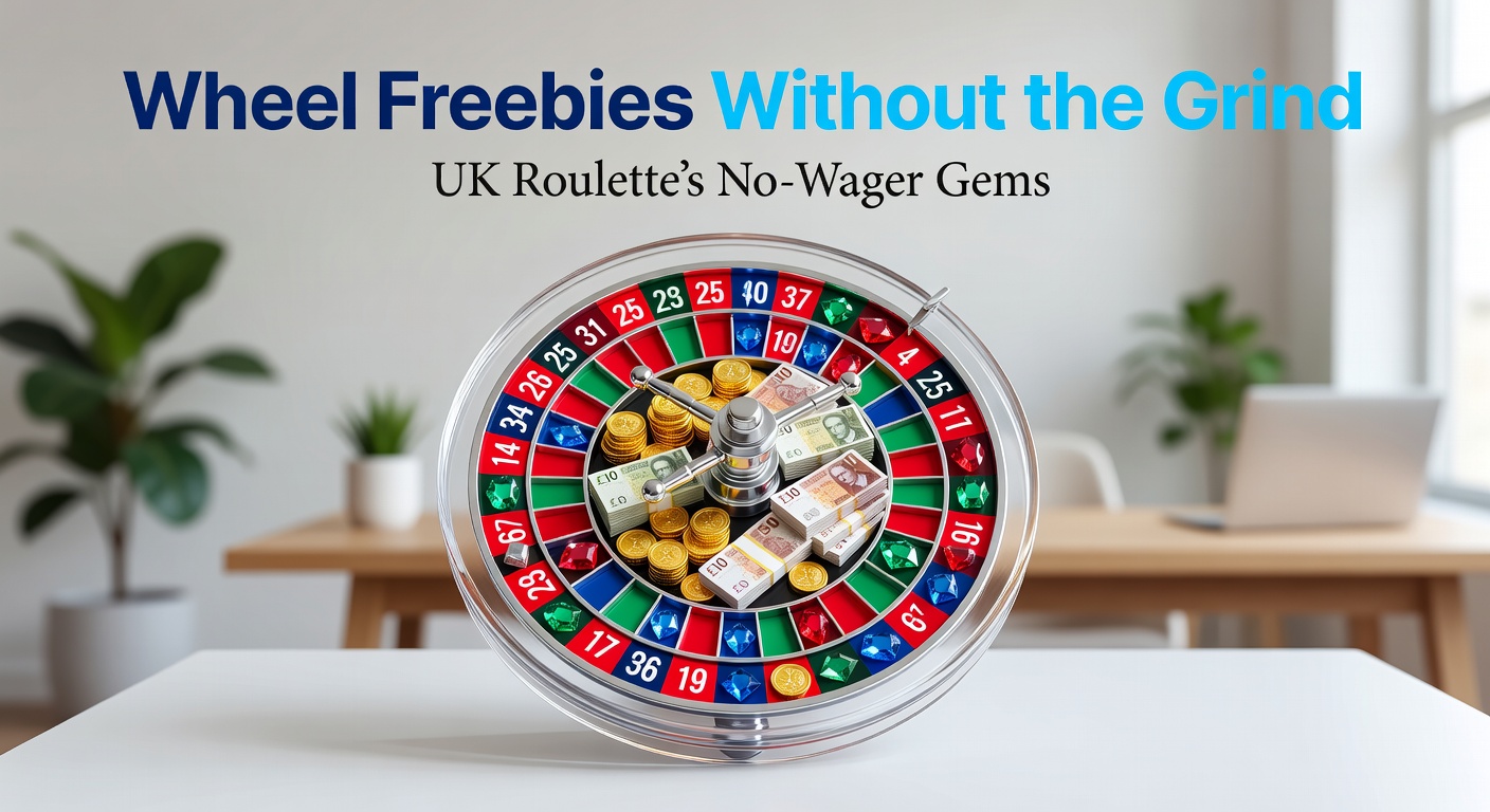 Close-up of a mobile screen showing a no-wager roulette bonus activation, with chips stacking up winnings ready for instant cashout